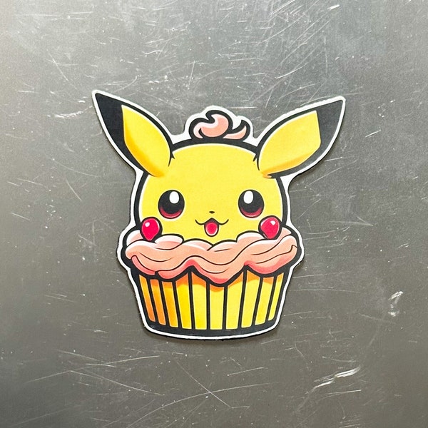 Pikachu Cupcake Magnet