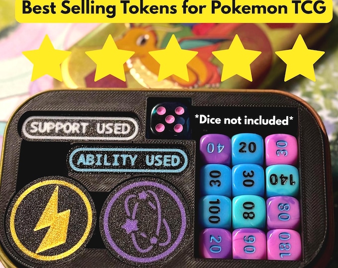 Pokémon Mini Tin Insert with Tokens