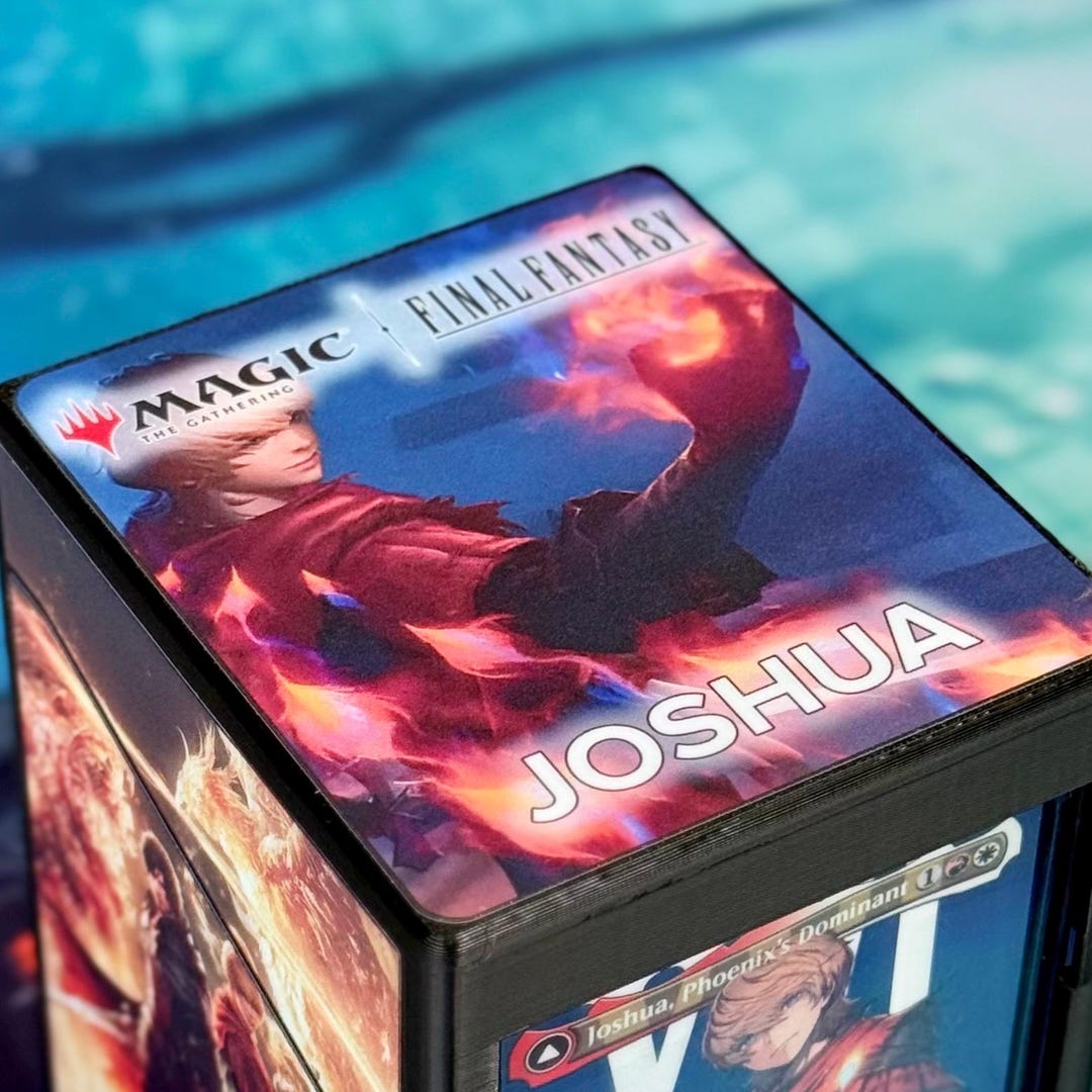 Magic the Gathering Deck Box - Final Fantasy - Joshua - Etsy Magic the Gathering Deck Box - Final Fantasy - Joshua - Etsy