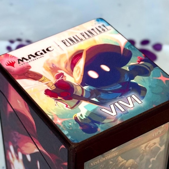 mtg final fantasy storage box Amazon.com: Komick 1800+ Card Deck Case – PU Leather Microfiber Lined Final  Fantasy MTG Card Box, Card Storage for Yugioh Structure Deck, Baseball,  Bloomburrow MTG – TCG Deck Box (Black/Red) : Toys