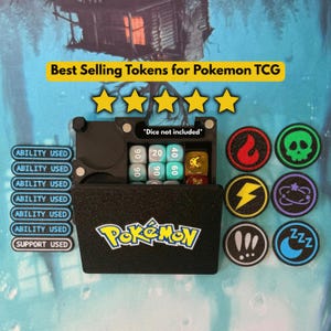 Pokémon Ability Tokens with Case