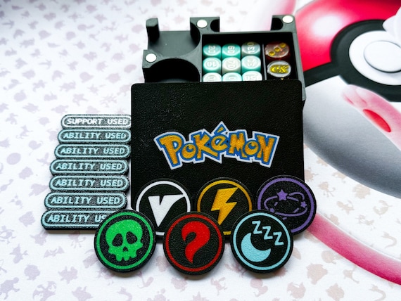 Pokémon Ability Tokens with Case