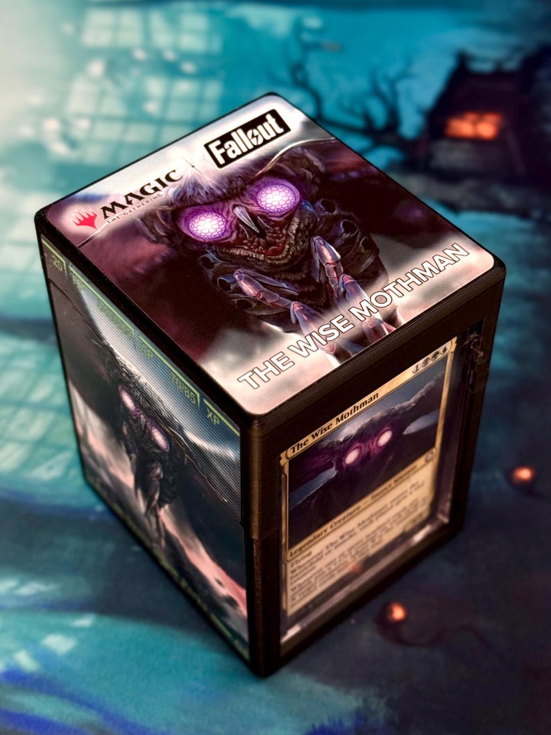 Magic Omega Fallout Box Magic the Gathering Deck Box - Fallout - the Wise Mothman - Etsy