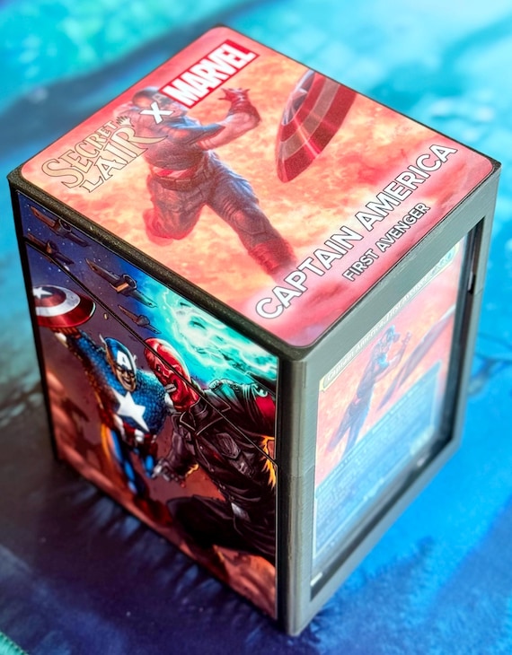 Magic the Gathering Deck Box - Marvel - Captain America - Etsy