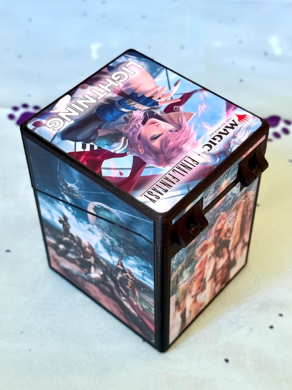 Magic the Gathering Deck Box - Final Fantasy - Lightning - Etsy