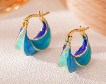 pair of gorgeous hoop earrings for women