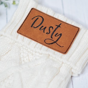 Cream colored Personalized Christmas Stocking