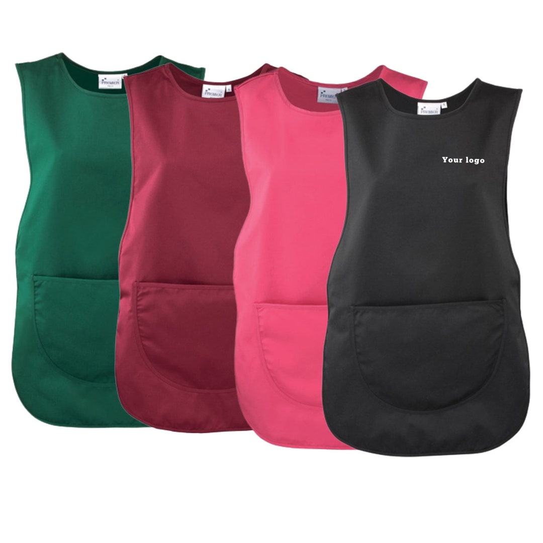 Personalised Tabard Cleaning Apron With Pocket Printed Work Etsy