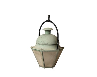 19th Century French Copper Lantern with Handle