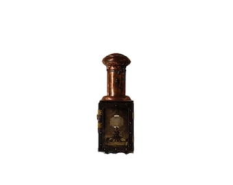 19th Century French Brass & Black Lantern