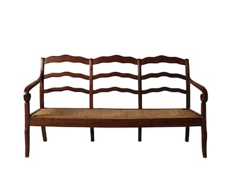 19th Century French Provincial Oak Canapé (Restored)