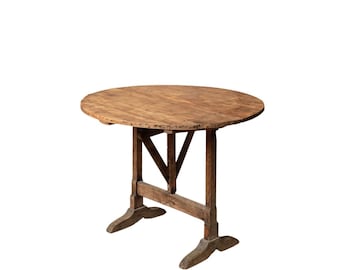 19th Century French Oak Table De Vin (C)