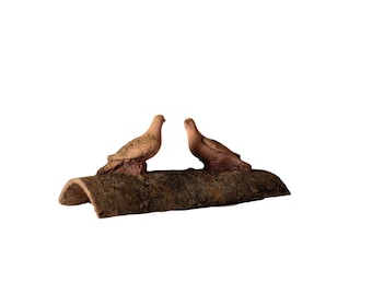 19th Century French Terracotta Roof Tile with Motif (C)