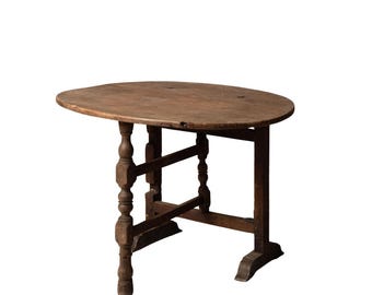19th Century French Oak Table De Vin (E)