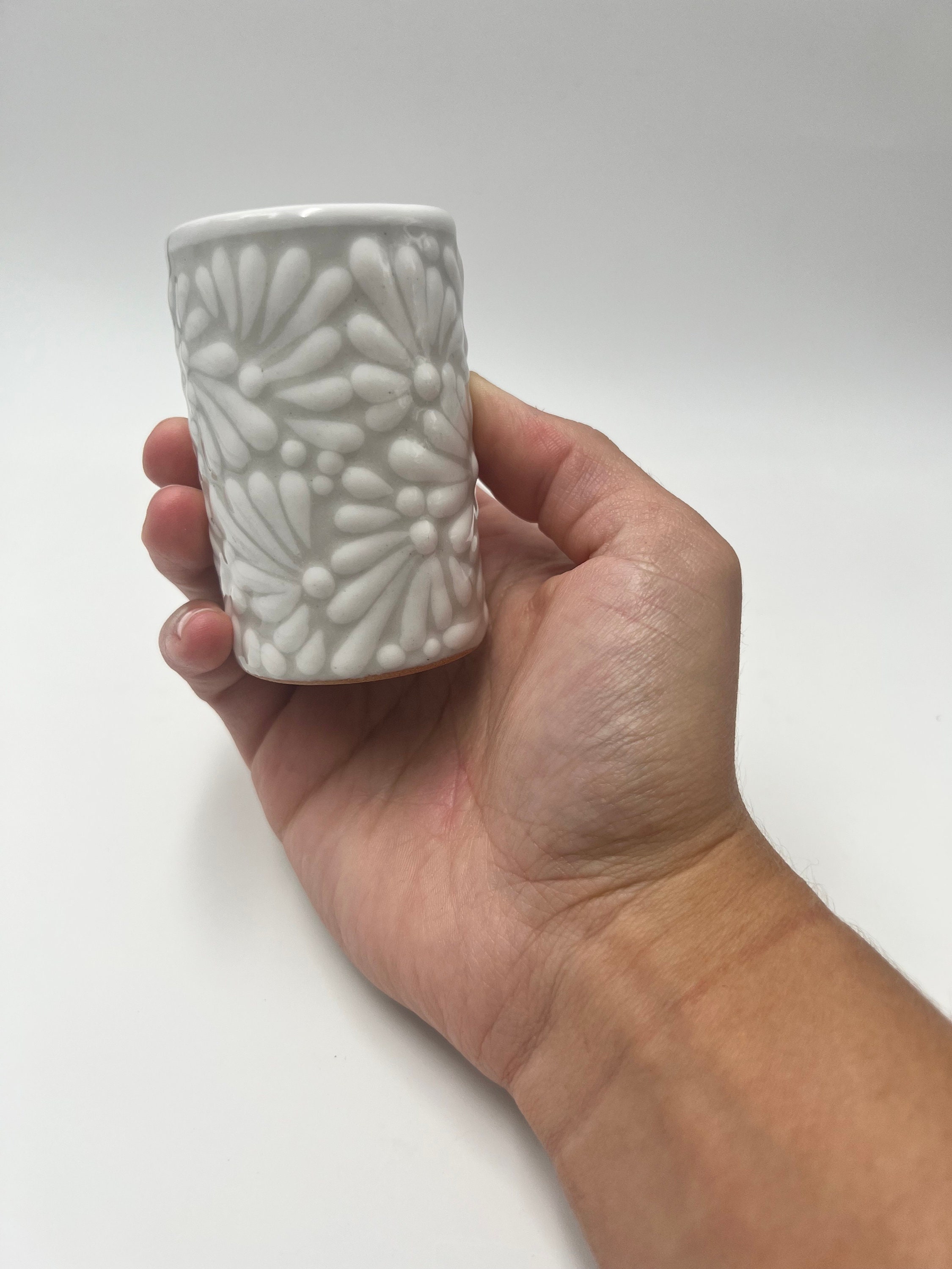 Handmade Gray Talavera Shot Glasses Set of 6 Ideal for Tequila Etsy