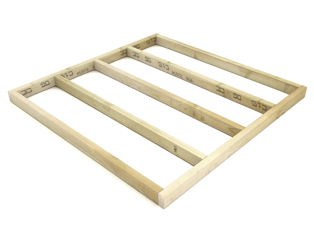 Decking Frame Kit, Joists, Garden Timber Base, 4 X 2 Multiple Sizes