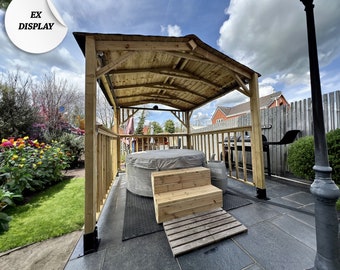 Ex-Display Standard Softwood Atlas Wooden Gazebo Kit 2.4m x 2.4m, Pressure Treated, Top Quality, CHEAP!