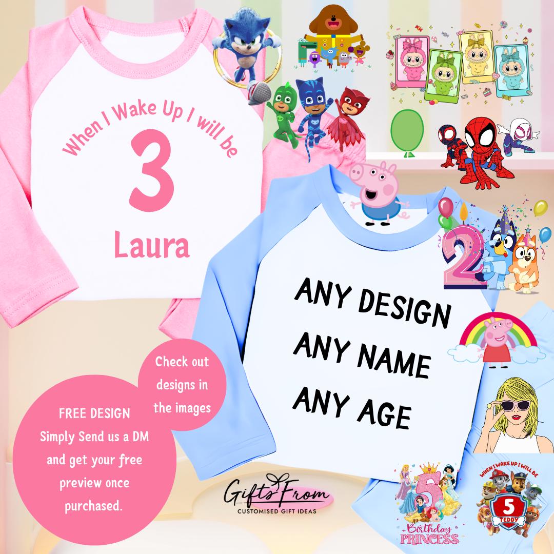 Peppa Pig Pink Or Blue Uncle Pig Loves You TShirt Langärmlig