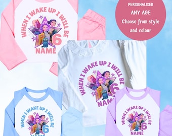 Kids Pjs, Pyjamas - When I Wake Up I Will Be - Rumi, Zoey, Mira