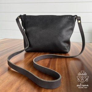 Sac à main à bandoulière Cottage | Noir minuit