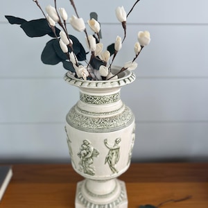 Rare Vintage Vase Arnels Pottery Greek Style 1970s Greco Roman Style Decor