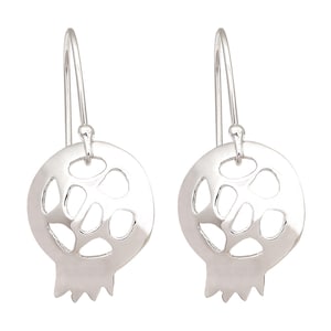 Handmade Earrings, Pomegranate Earrings,  Minimalist Design,  Gift for New Year, Best Friend Gift
