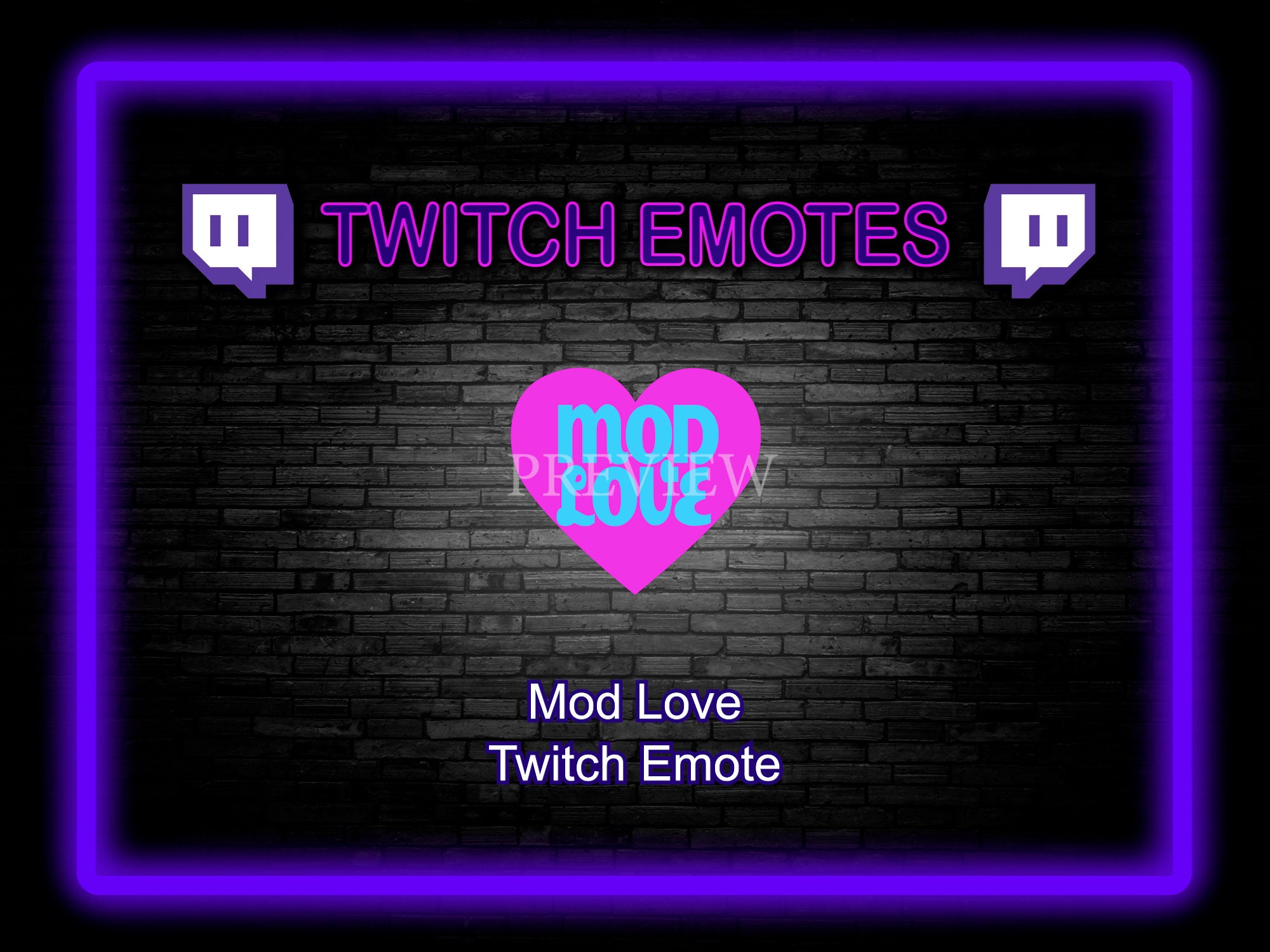 Mod Love Twitch Emote