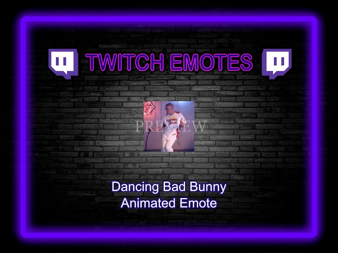 Bad Bunny Dancing Animated Emote - Etsy