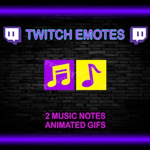 Notes de musique Emotes animées