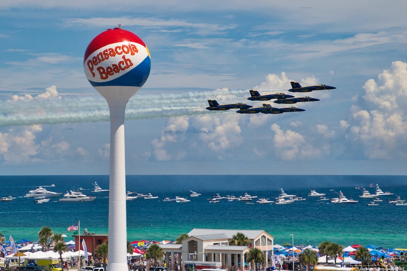 US Navy Blue Angels Pensacola Beach Airshow July 2022 Blue Angels Over Pensacola Beach Digital