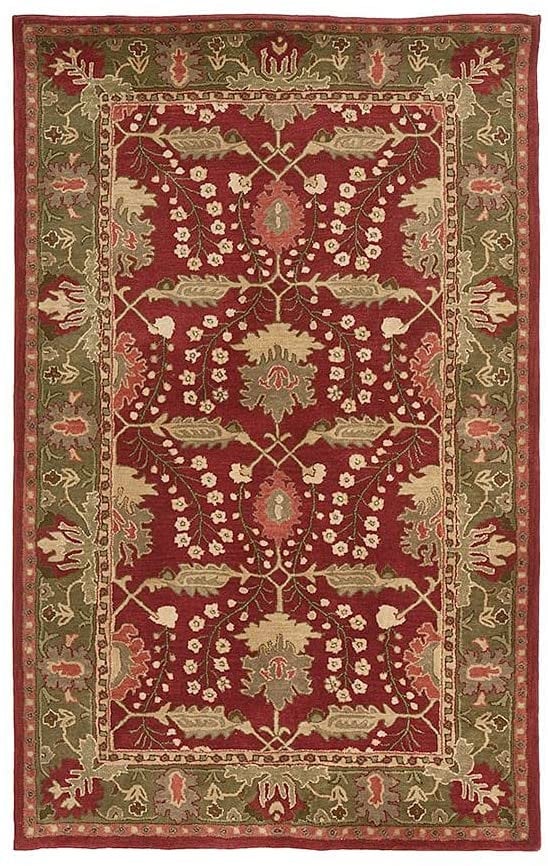 Franklin Red Persian Hand Tufted 5x8 8x10 9x12 Rugs 100 Etsy