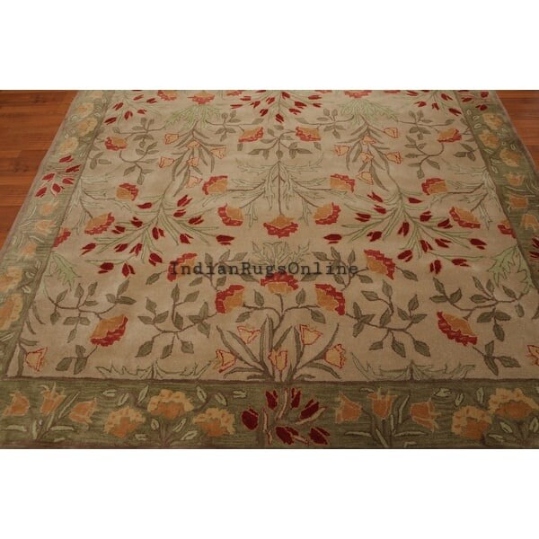 Adeline Multi Floral Handtufted Wool Rug. 100 Authentic Handmade High Quality Woolen Area Rug