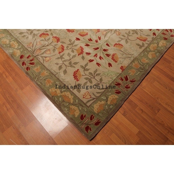 Adeline Multi Floral Handtufted Wool Rug. 100 Authentic Handmade High Quality Woolen Area Rug
