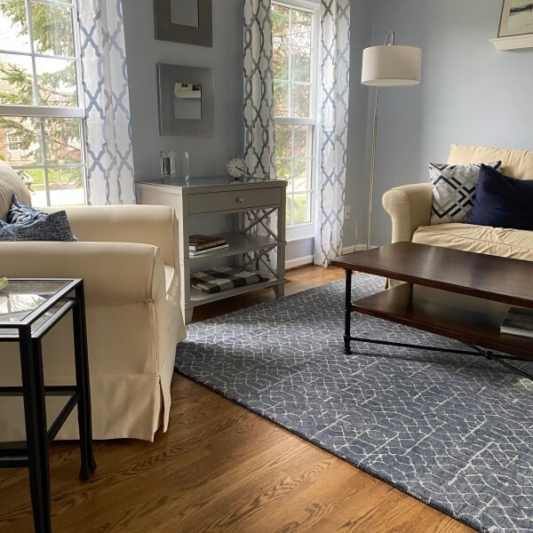 Taylor Hand Tufted Indigo Wool Rug. 100 Woolen Authentic Handmade High