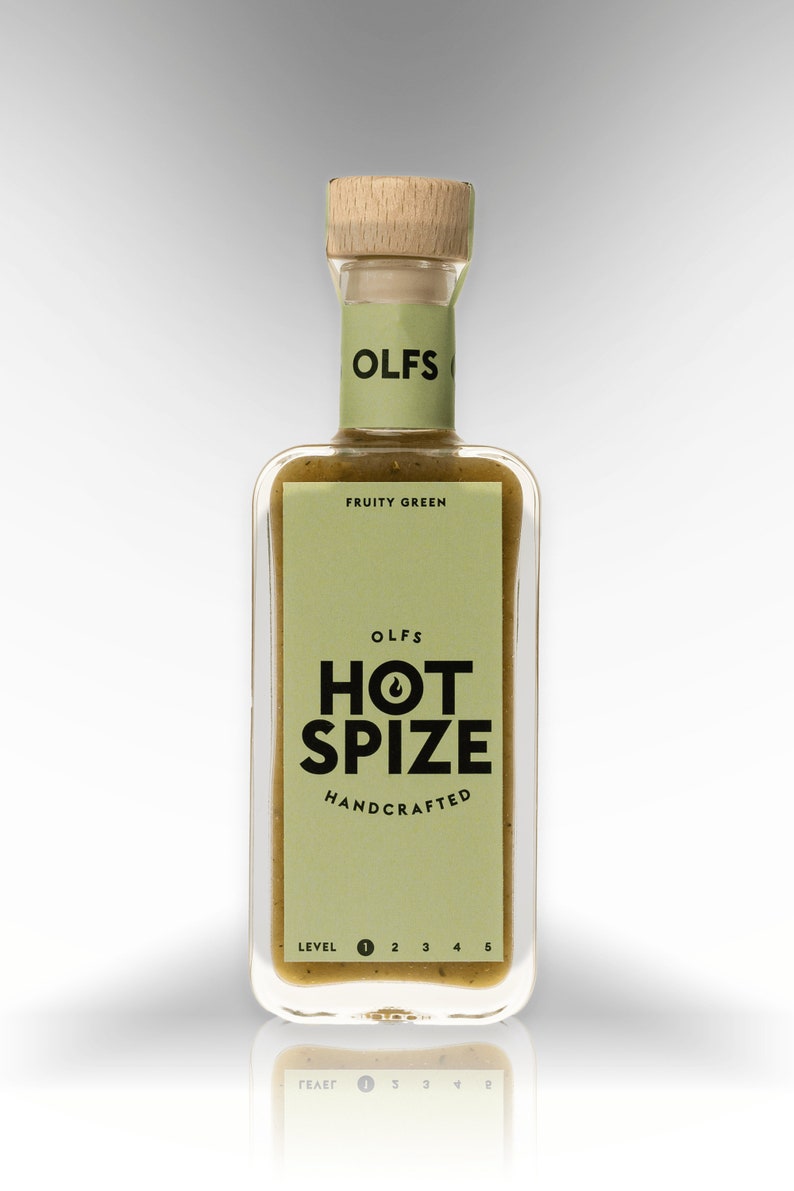 Olfs Hot Spize handgefertigte, Vegane Chilisauce, aus Hamburg. Perfektes Geschenk für ein scharfes Grillfest Bild 3