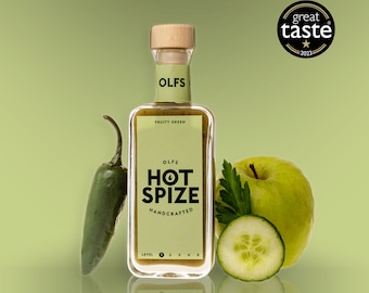 Olfs Hot Spize - handmade, vegan chili sauce, from Hamburg. Perfect gift for a spicy barbecue!