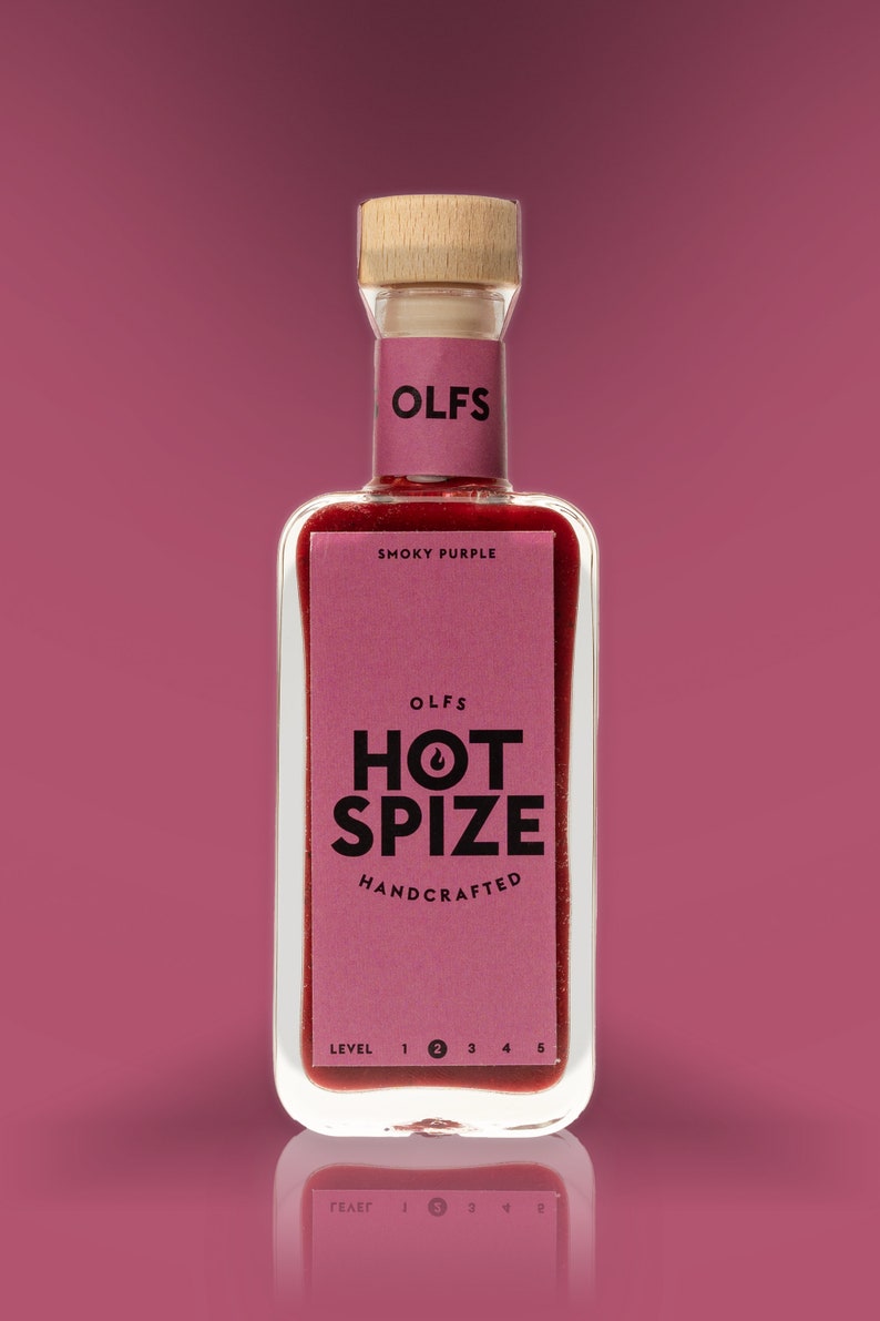 Olfs Hot Spize handgefertigte, Vegane Chilisauce, aus Hamburg. Perfektes Geschenk für ein scharfes Grillfest Bild 2