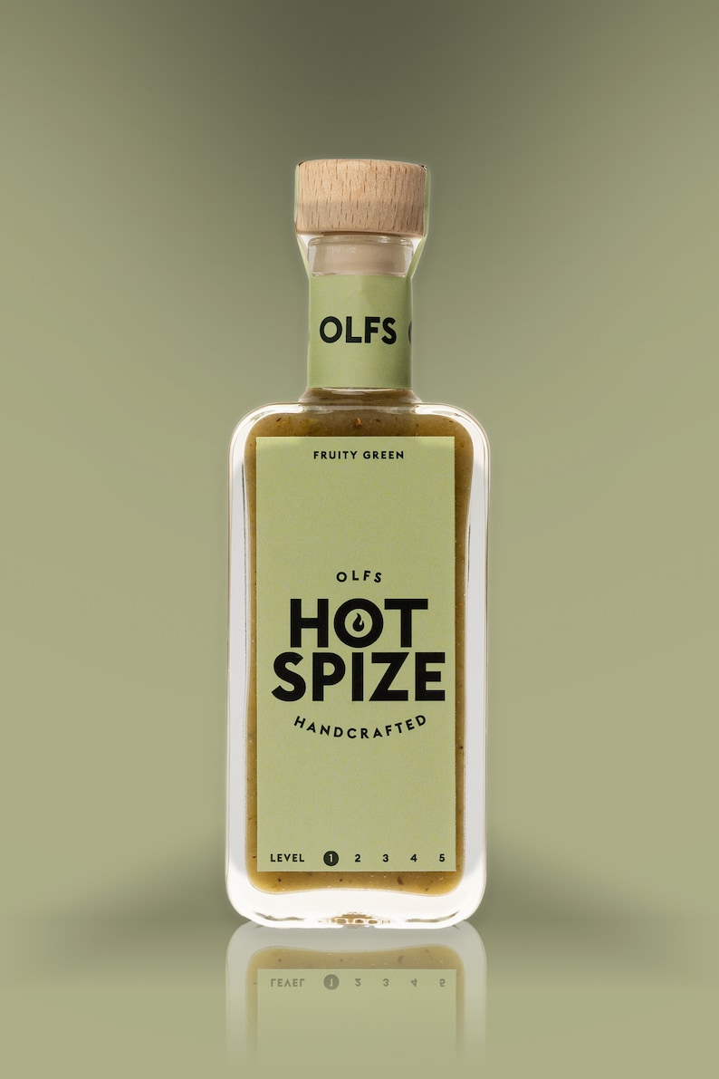 Olfs Hot Spize handgefertigte, Vegane Chilisauce, aus Hamburg. Perfektes Geschenk für ein scharfes Ostern Bild 2