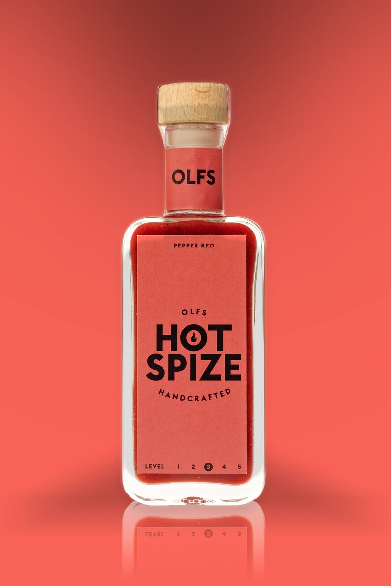 Olfs Hot Spize handgefertigte, Vegane Chilisauce, aus Hamburg. Perfektes Geschenk für ein scharfes Grillfest Bild 2