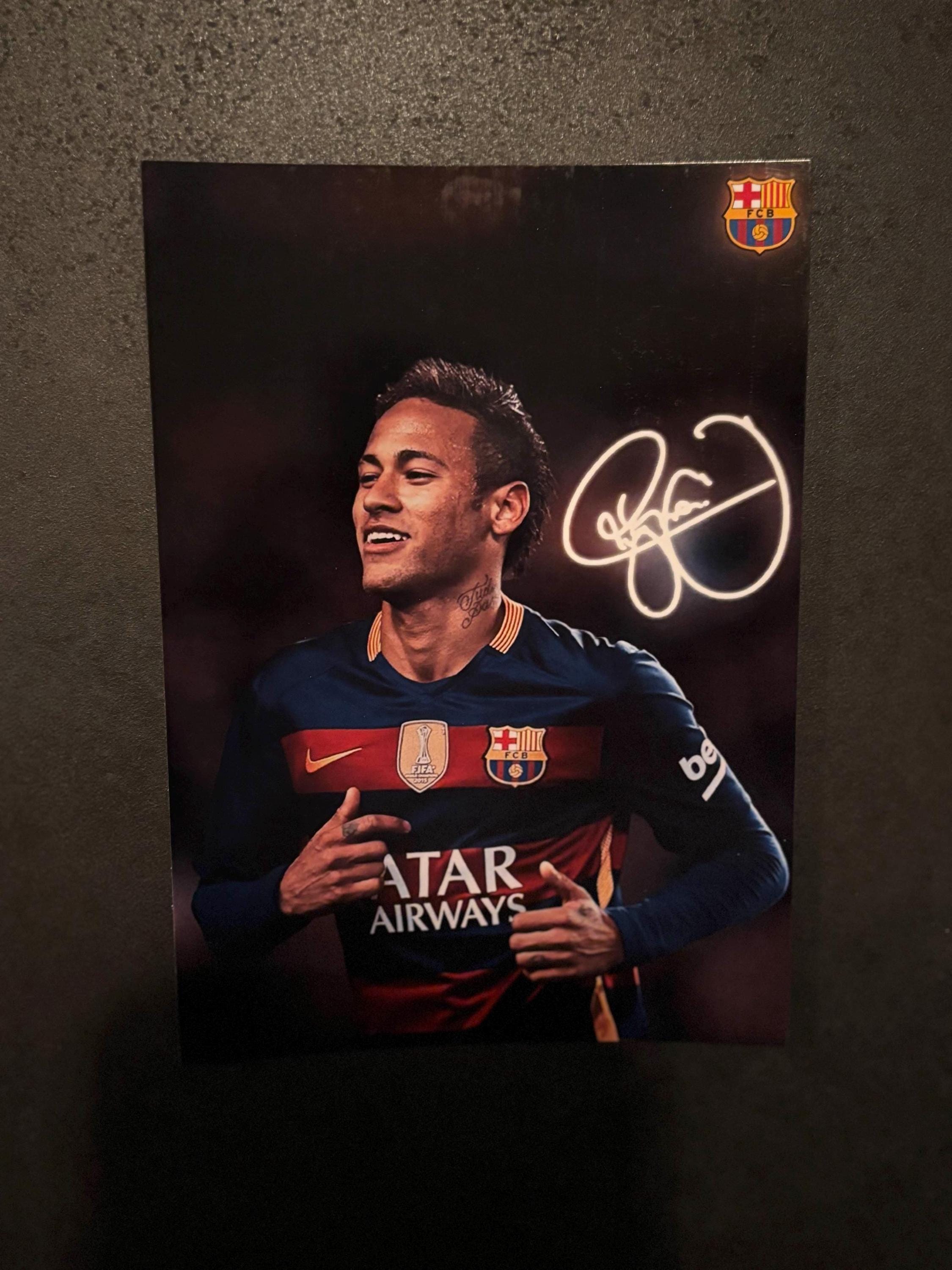 Neymar Jr. #11 Signed Photo | FC Barcelona Legend | High-quality