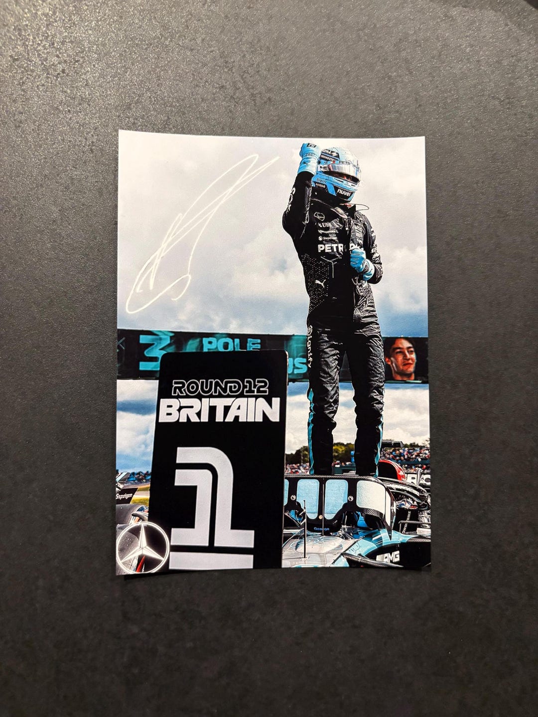 George Russell Signed Mercedes Photo | Gift for George Russell Fan ...