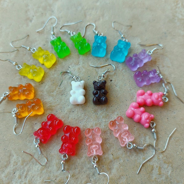 Gummibärchen Ohrringe (gummy bear earrings)