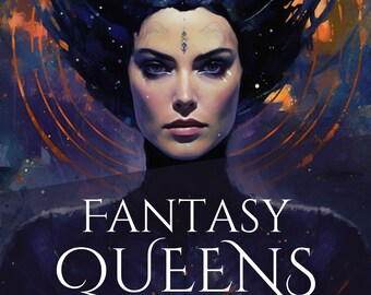 Fantasy Queens Coloring Book - 41 pages - Instant Download