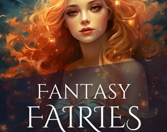 Fantasy Fairies Coloring Book - 31 pages - Instant Download