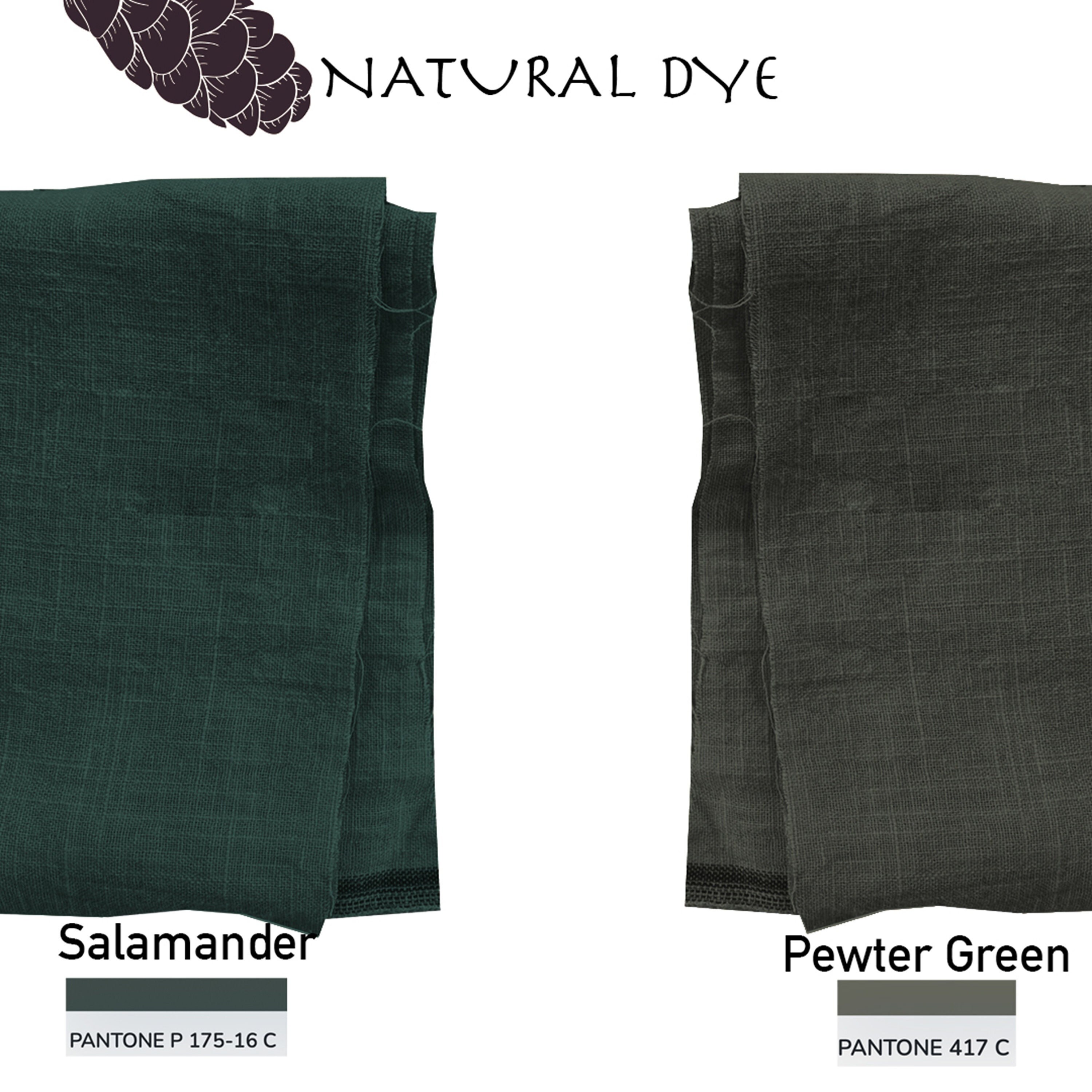 Natural Dye Linen Fabric Etsy