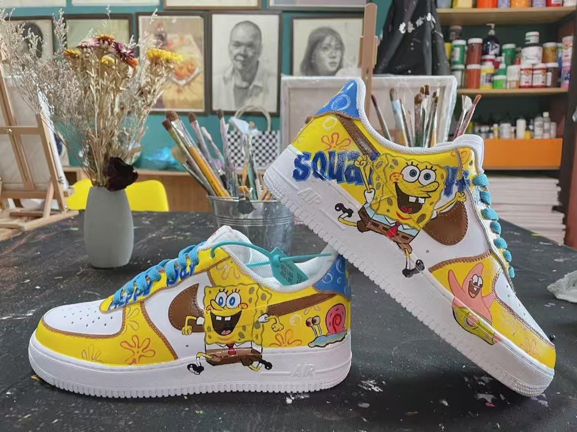 spongebob shoes air force 1