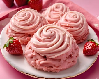Galleta de pastel de fresa / Inspirada en Crumbl