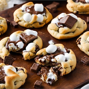 Gooey S&#39;mores-Stuffed Cookies Recipe
