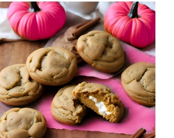Biscotti ripieni di crema di zucca e formaggio speziato