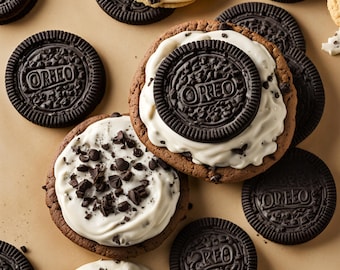 Biscuits gourmets farcis aux oréos